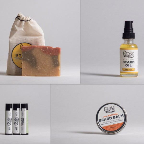 Cliff Original Beard Care Essentials Box - Bay Rum